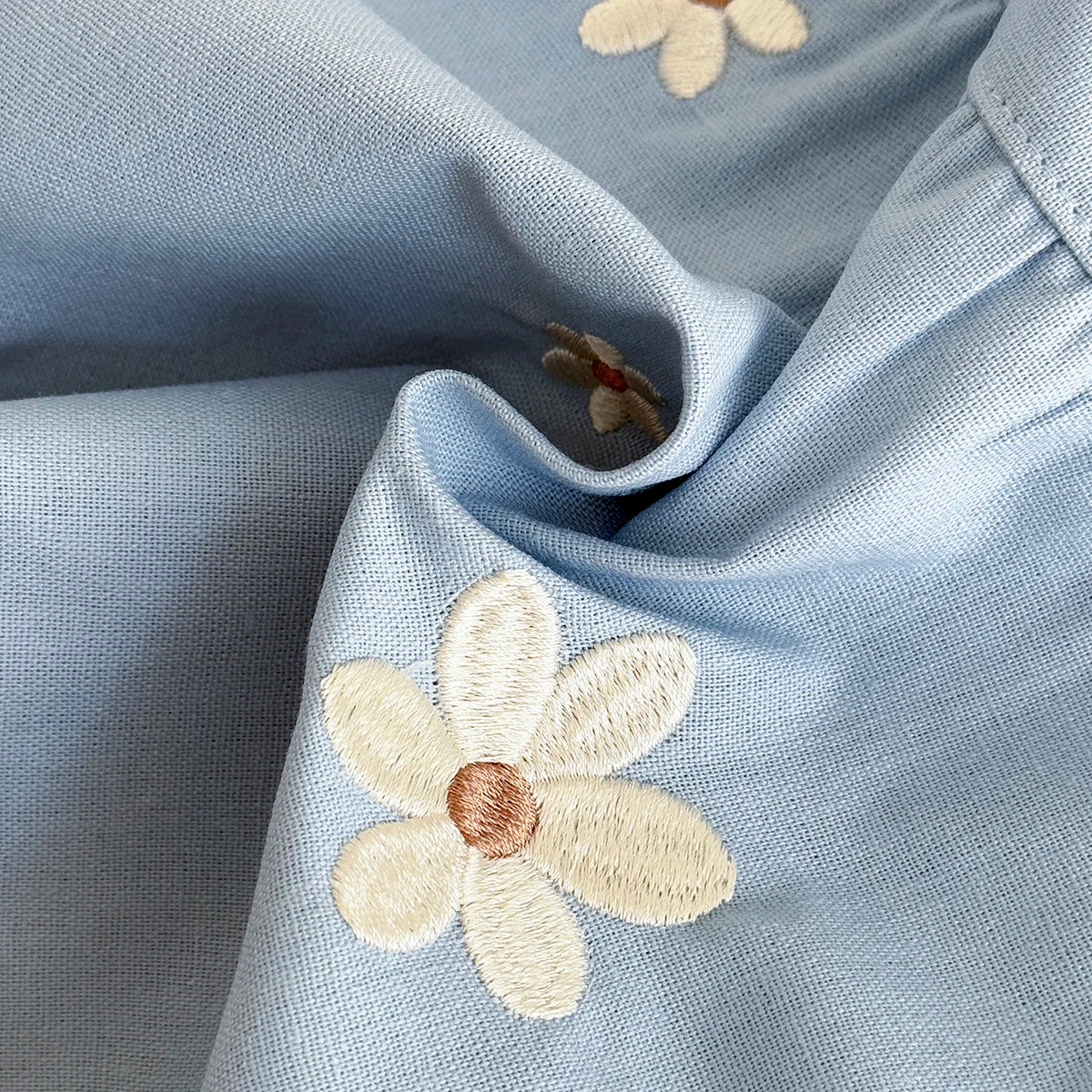 - Blue Daisy Overall Dress Baby Stork