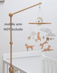 - Golden Retriever Felt Cot Mobile - Tan & Cream AE