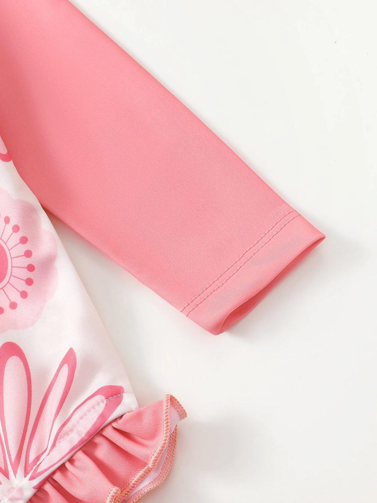 Pink Floral Baby &amp; Toddler Swimsuit &amp; Hat Set