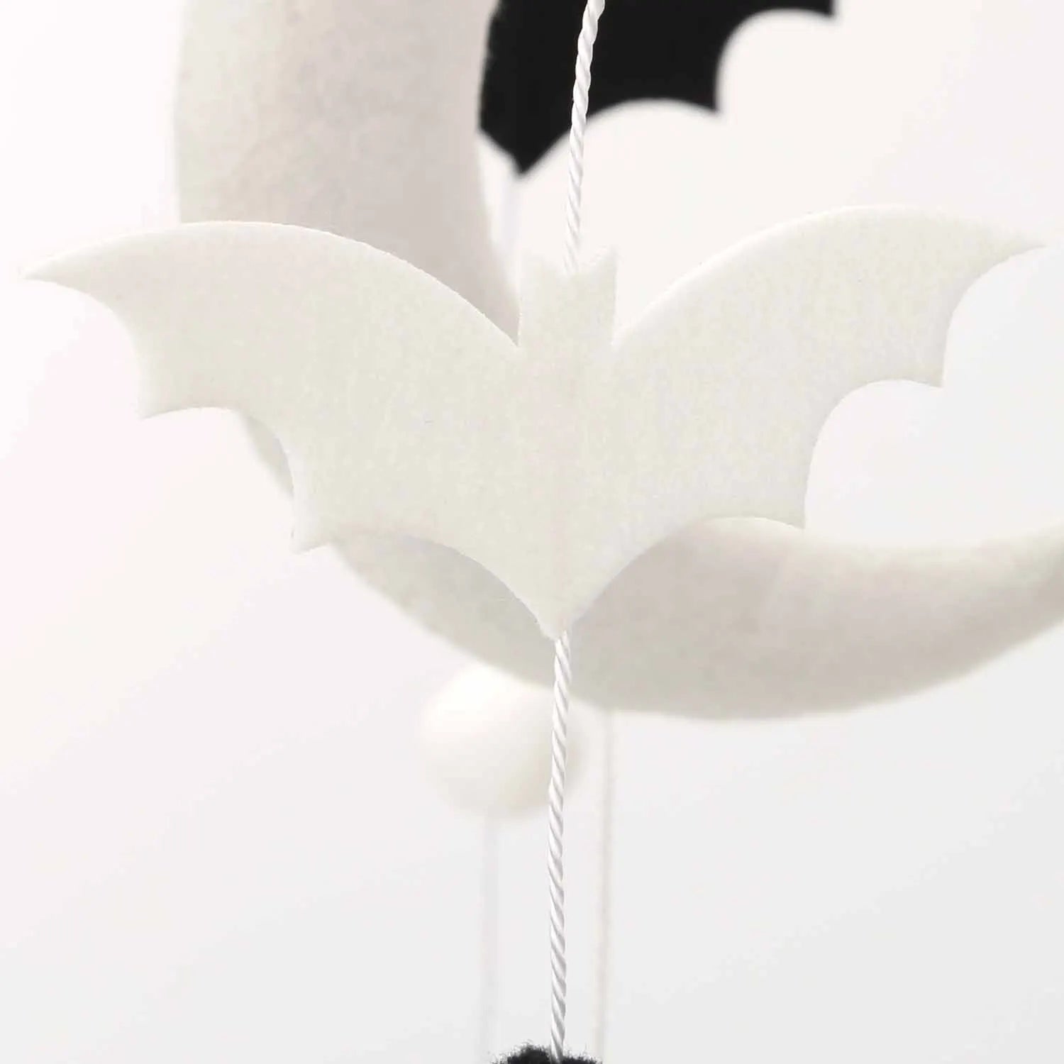 Bat Baby Mobile | Black &amp; White Moon Nursery Mobile