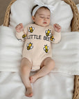 - Little Bee Embroidered Romper Baby Stork