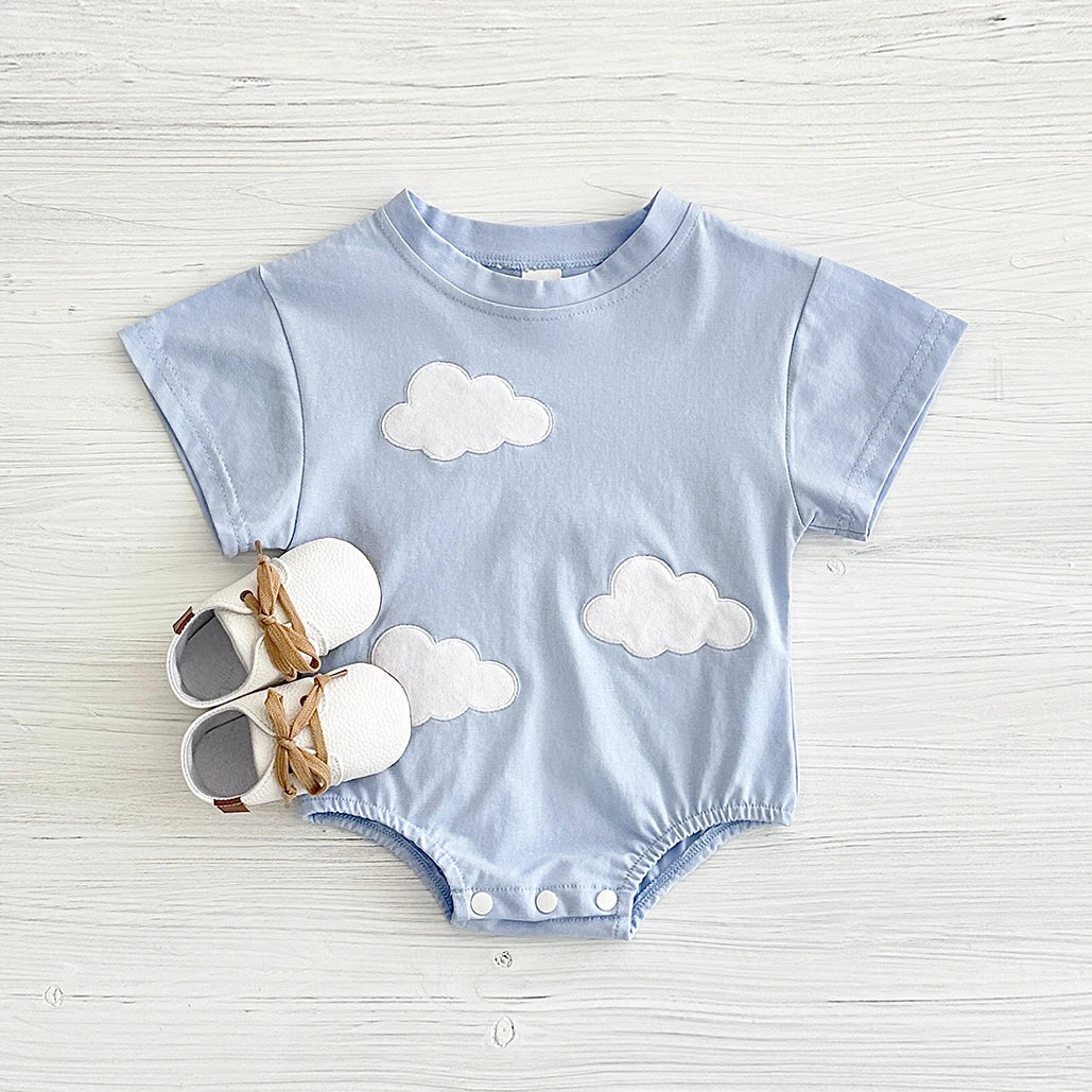 Heart, Cloud &amp; Flower Baby Bodysuit