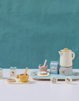 - Baby Wooden Coffee & Afternoon Tea Set Toy | 18pcs Set Baby Stork Baby Toys & Activity Equipment