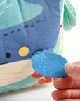 - Under the Sea Sensory Tissue Box Toy with Wooden Teether | Montessori Baby Activity Cube Baby Stork