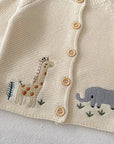 - Safari Friends Knit Cardigan Baby Stork