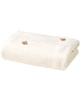 Polar Fleece Blanket with Embroidered Motifs | 125 × 90cm