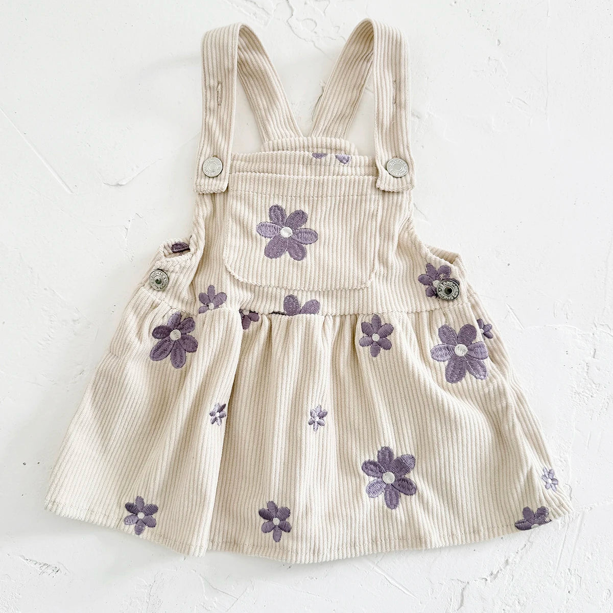 Floral Corduroy Baby &amp; Toddler Pinafore Dress