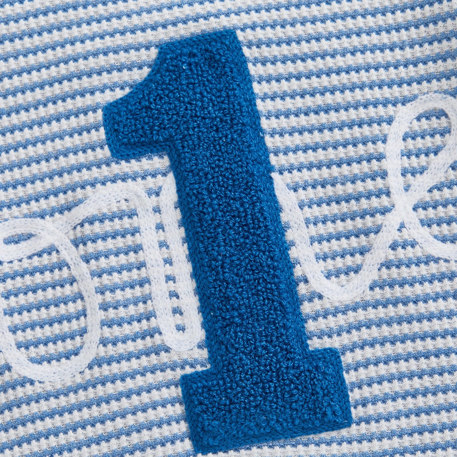 - “One” First Birthday Romper Baby Stork