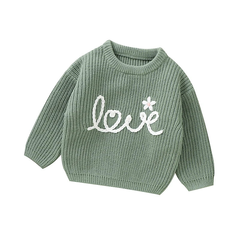 Mint - Love Knit Baby & Toddler Sweater Baby Stork