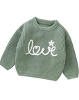 Mint - Love Knit Baby & Toddler Sweater Baby Stork