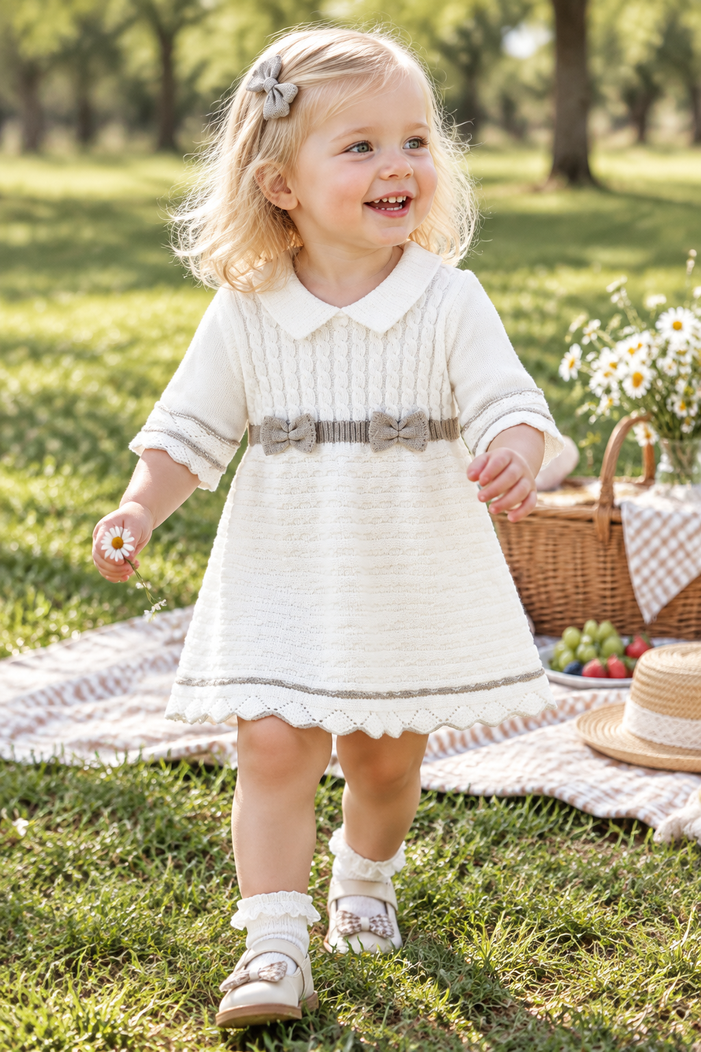 Bow Detail Baby &amp; Toddler Knit Dress
