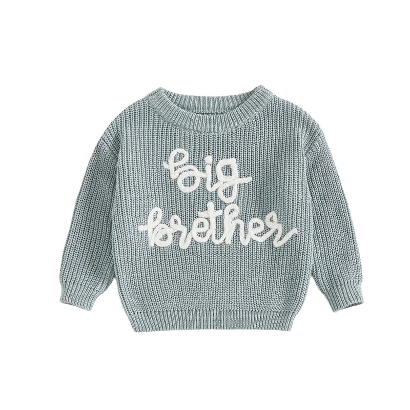 GReY - Big Brother Embroidered Knit Sweater Baby Stork