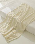Polar Fleece Blanket with Embroidered Motifs | 125 × 90cm