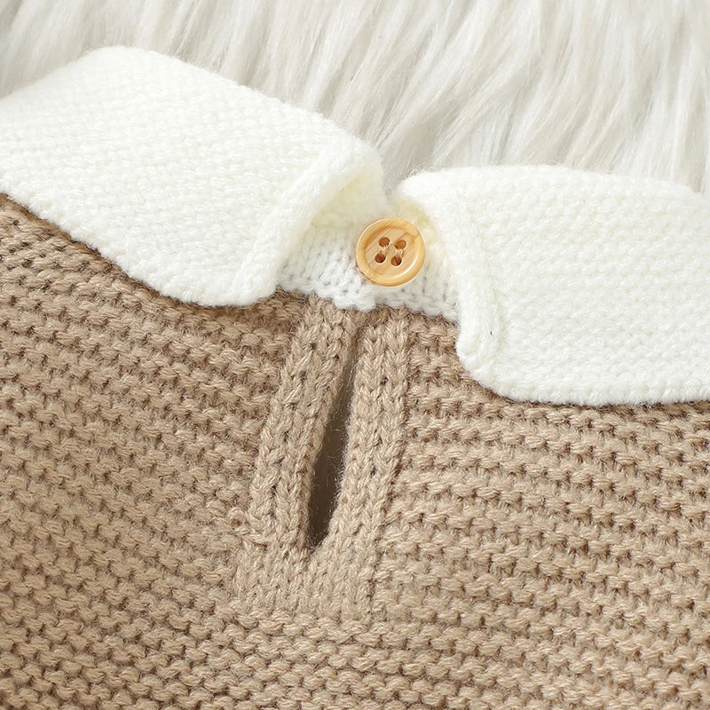 - Collared Knit Sweater – Classic Cotton Blend Baby Jumper Baby Stork