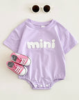 - Mini Textured Baby Romper – Soft Cotton Blend Bodysuit Baby Stork