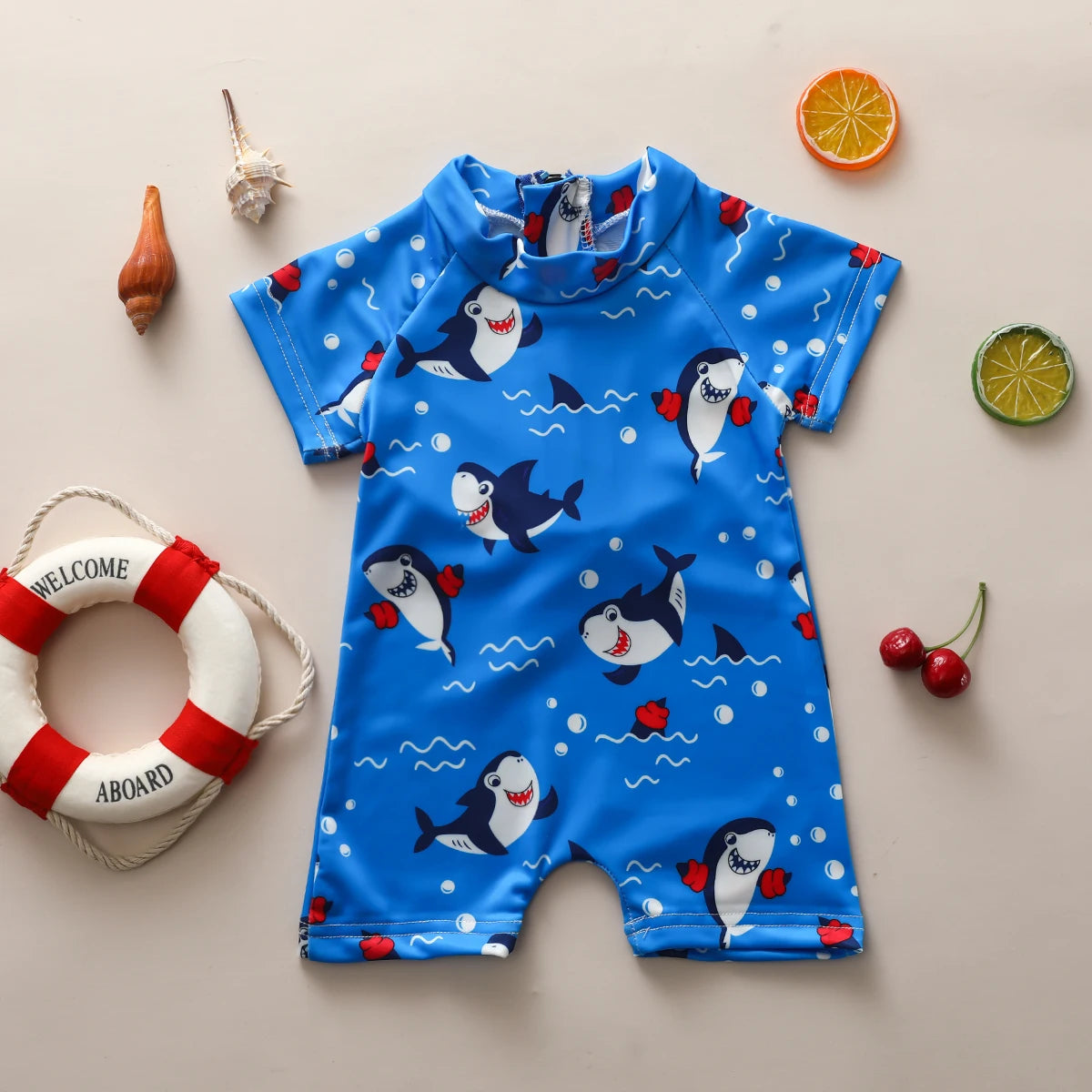 - Shark Splash Toddler Swimsuit Baby Stork