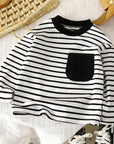 - Classic Stripe Long Sleeve Tee – 3 Colours Baby Stork