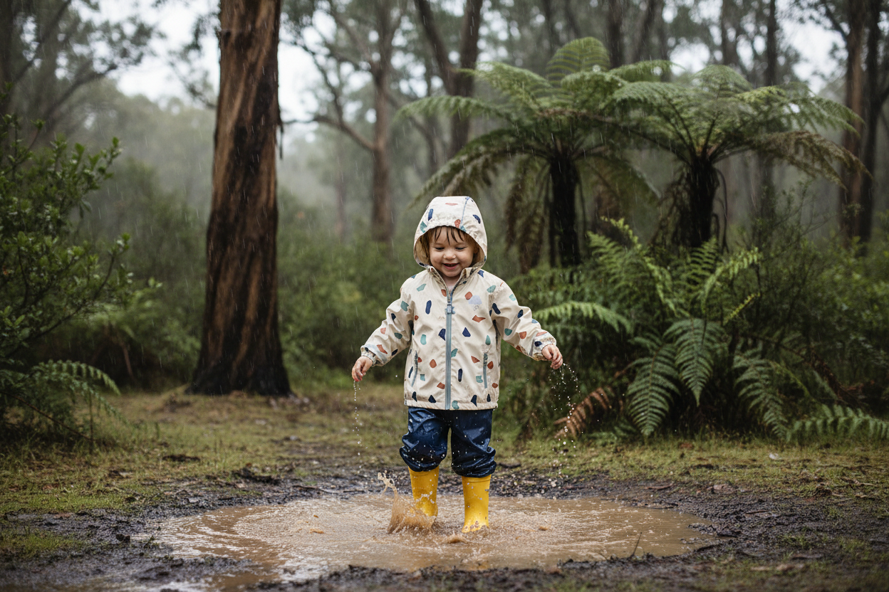 - Waterproof Fleece Lined Hooded Jacket Baby Stork