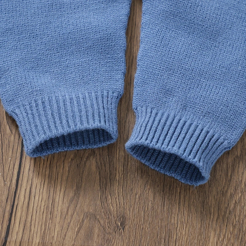 - Knit Baby Overalls &amp; Hat Set Baby Stork