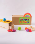 - Montessori Baby Box 5-in-1 Wooden Toy Set | Sensory & Fine Motor Educational Toys for Babies 6+ Months Baby Stork Gifting