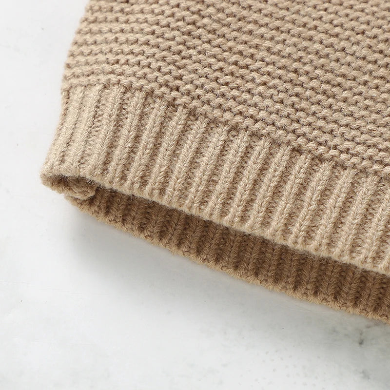- Collared Knit Sweater – Classic Cotton Blend Baby Jumper Baby Stork