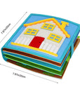 - Activity Story Book Handmade Montessori Felt - Boys Busy Book Baby Stork Books
