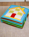 - Activity Story Book Handmade Montessori Felt - Boys Busy Book Baby Stork Books