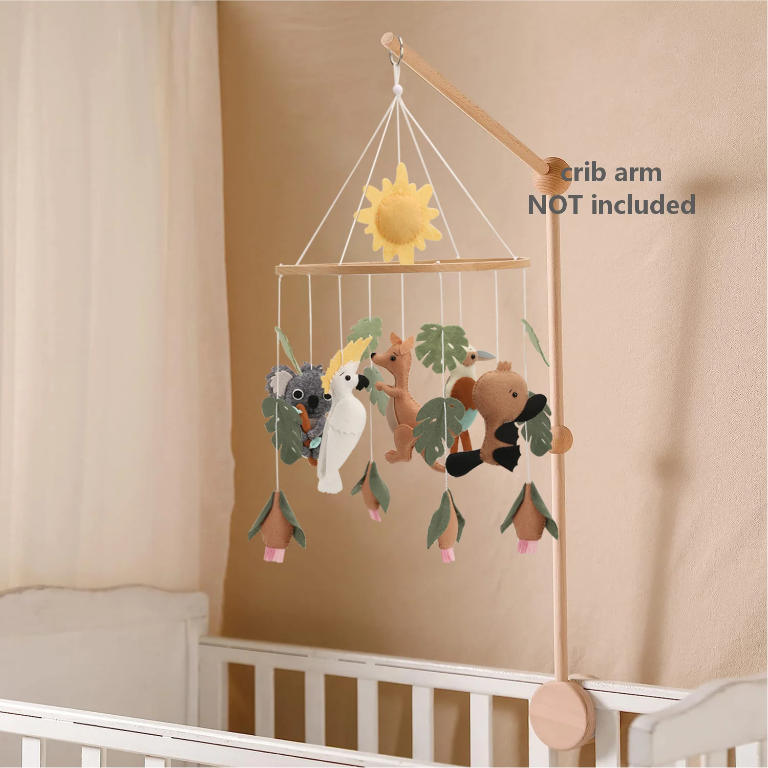 Australian Animals Baby Mobile | Koala, Kangaroo &amp; Cockatoo Nursery Mobile
