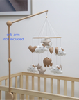 - Elephant Baby Mobile | Neutral Nursery Mobile with Clouds, Moon & Stars Baby Stork