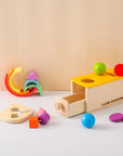 - Montessori Baby Box 5-in-1 Wooden Toy Set | Sensory & Fine Motor Educational Toys for Babies 6+ Months Baby Stork Gifting