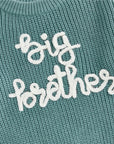 - Big Brother Embroidered Knit Sweater Baby Stork