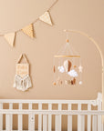 - Skyward Dreams Hot Air Balloon Mobile - Tan Baby Stork Baby Mobile