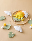 - Handmade Stegosaurus Dinosaur Crib Mobile | Soft Felt & Natural Wood | Nursery Decor Baby Stork Baby Mobile