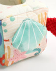 - Under the Sea Sensory Tissue Box Toy with Wooden Teether | Montessori Baby Activity Cube Baby Stork