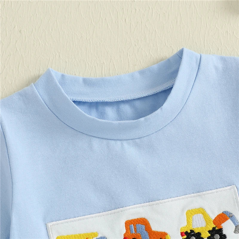 - Construction Vehicle Shorts Set Baby Stork