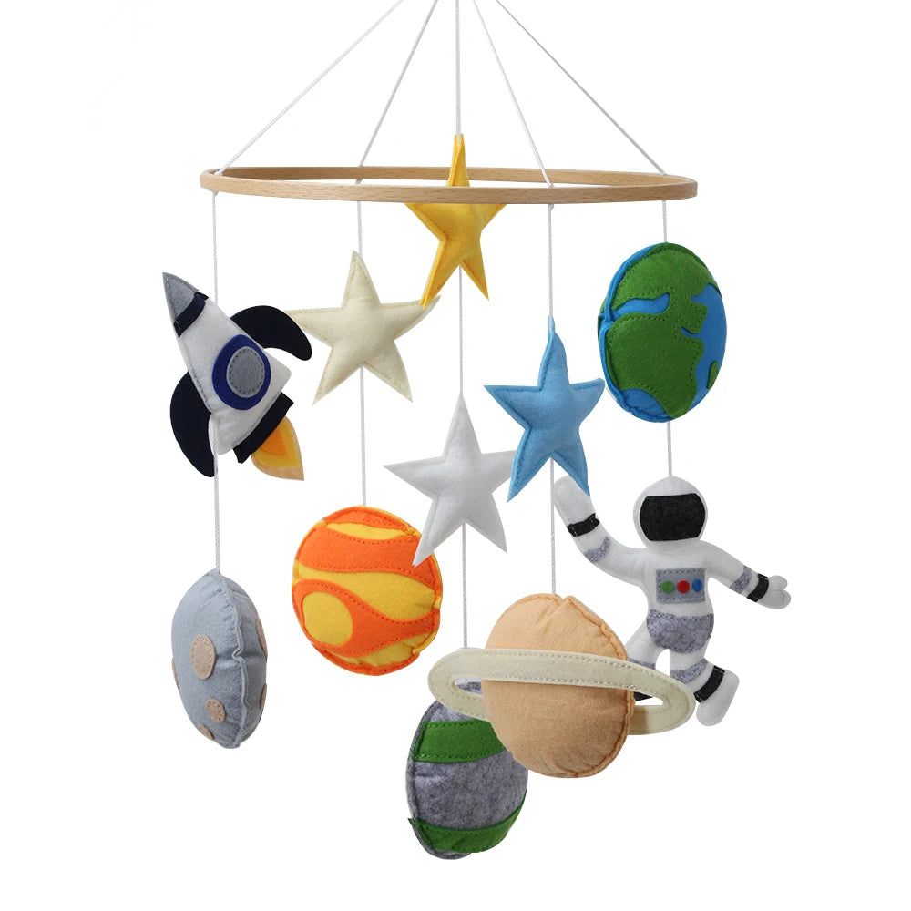 Space Nursery Mobile Solar System Baby Crib Mobile with