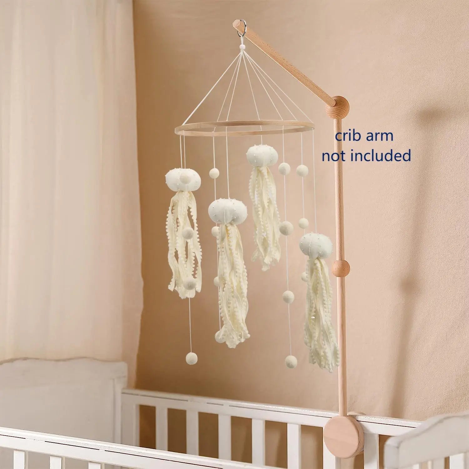 Ocean Jellyfish Baby Mobile | Handmade Coastal Nursery Decor
