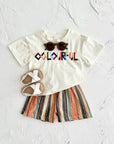- Colourful Striped Shorts Set – 2 Piece Baby Outfit Baby Stork
