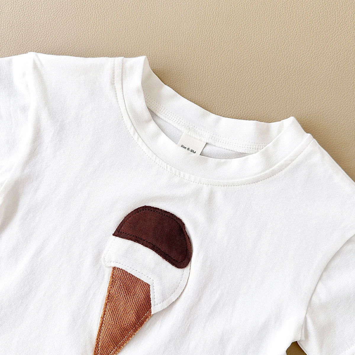 - Ice Cream 2 Piece Set – Cotton Tee &amp; Shorts Baby Stork