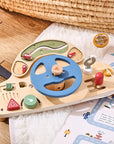 - Montessori Wooden Steering Wheel Toy - Car Console Busy Board for Toddlers | Sensory Early Education Gift Baby Stork Baby Toys & Activity Equipment