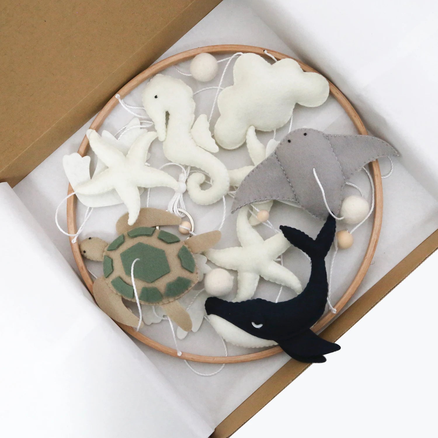 Ocean Baby Mobile | Whale, Turtle &amp; Seahorse Nursery Mobile