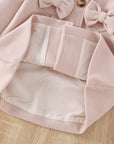 - Blush Bow Toddler Coat Baby Stork