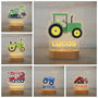 - Personalised Name Acrylic Night Light - Trucks, Tractors and More! Baby Stork Night Light