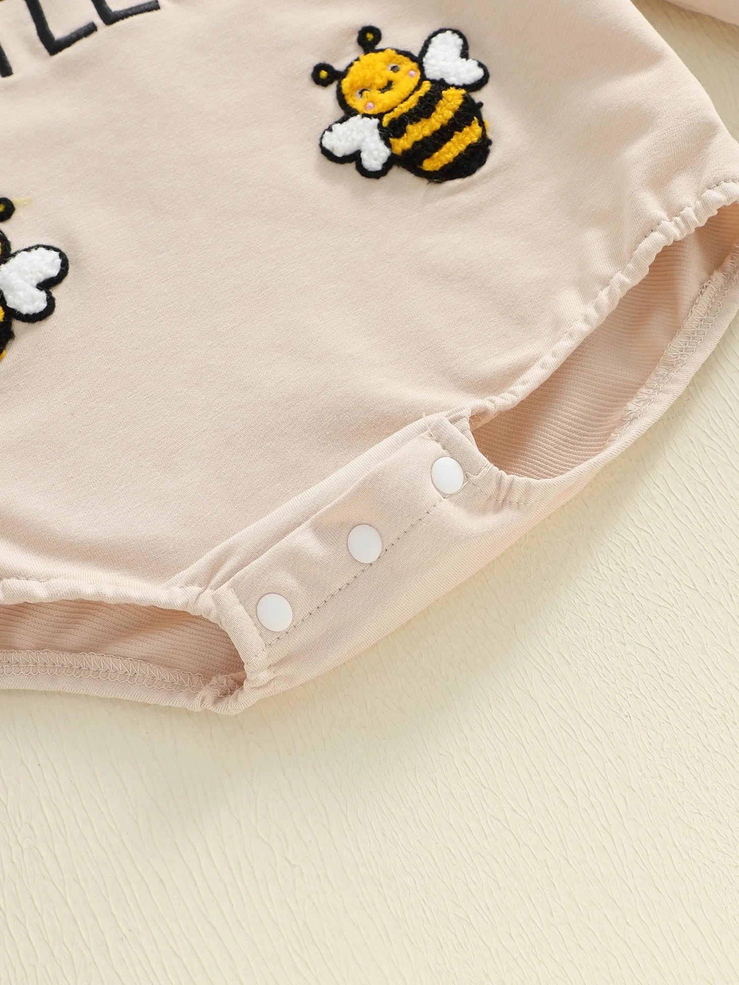 - Little Bee Embroidered Romper Baby Stork