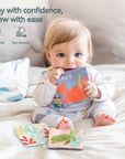 - Under the Sea Sensory Tissue Box Toy with Wooden Teether | Montessori Baby Activity Cube Baby Stork