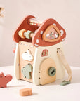 - Wooden Mushroom House | Montessori 5-in-1 Busy Cube Activity Toy Baby Stork Baby Toys & Activity Equipment
