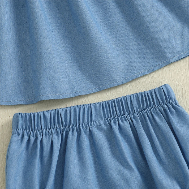 - Daisy Denim Two-Piece Set Baby Stork
