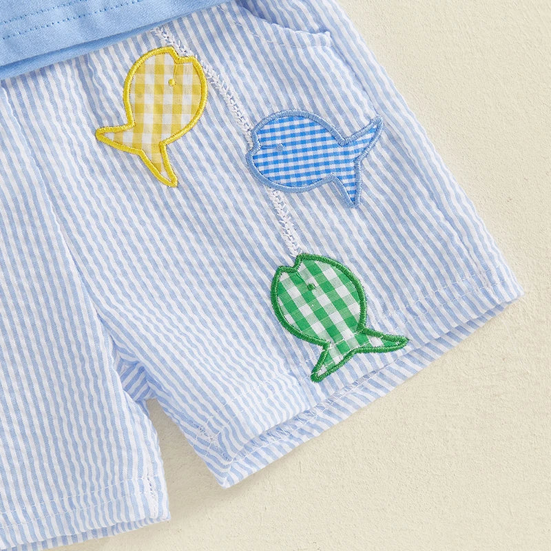 - Gone Fishing T-Shirt & Shorts Set Baby Stork