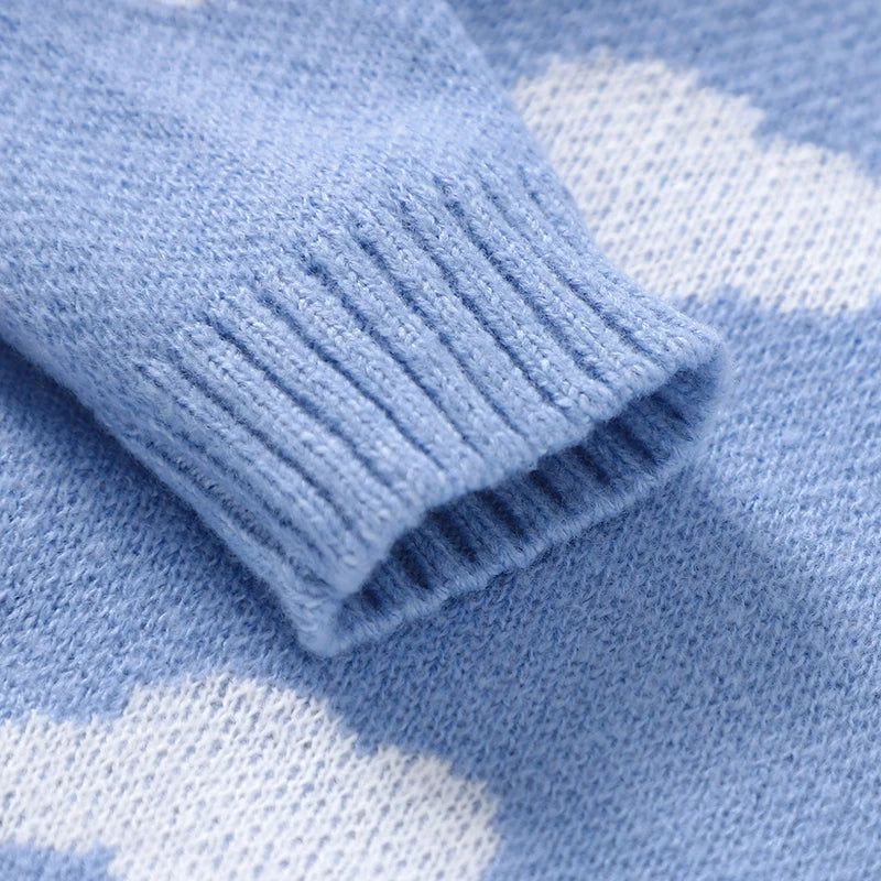 - Blue Sky Cloud Knit Sweater – Soft Touch Baby Pullover Baby Stork