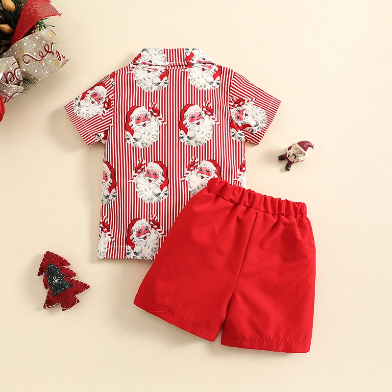 Christmas Shirt, Bow Tie &amp; Shorts Set